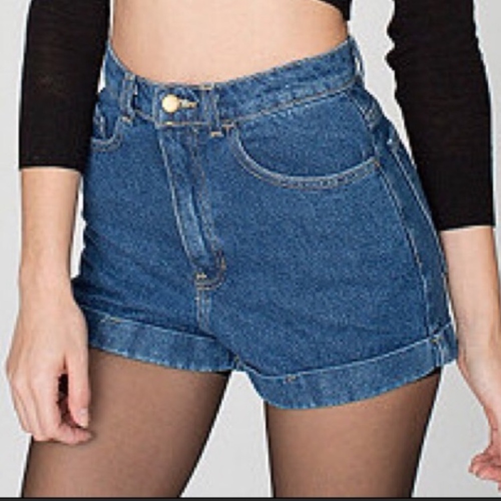 American apparel high waisted shorts